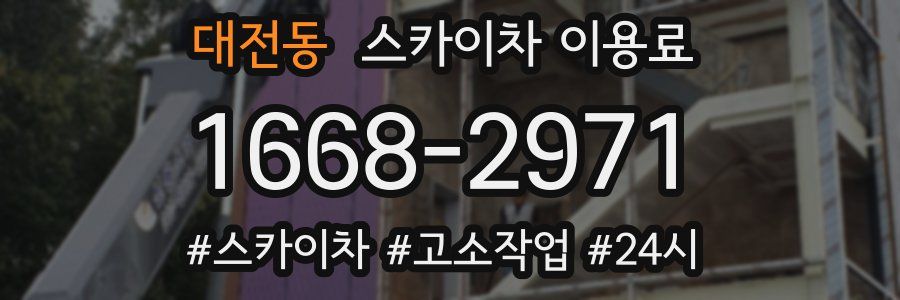 대전동 스카이차 이용료
