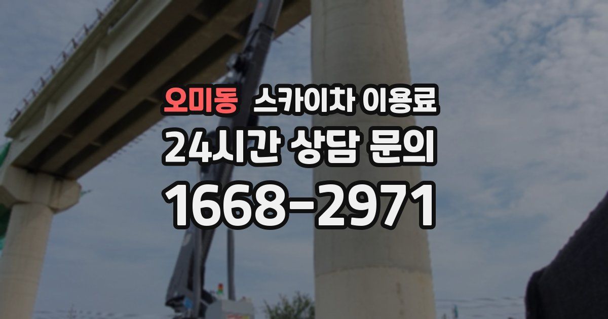 오미동 스카이차 이용료