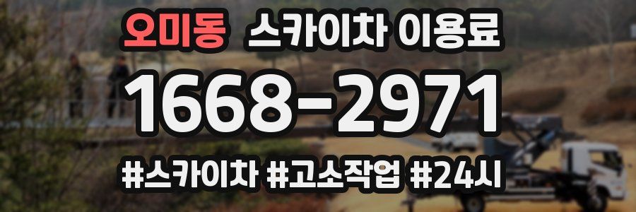 오미동 스카이차 이용료