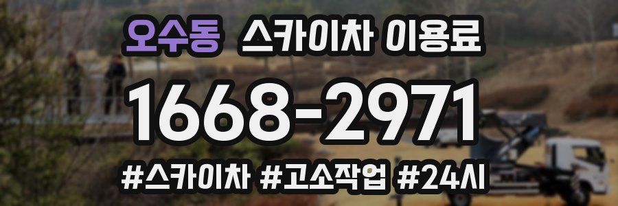 오수동 스카이차 이용료
