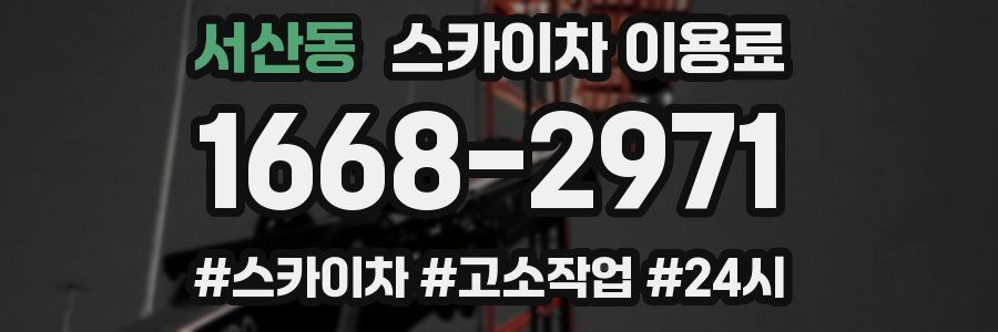 서산동 스카이차 이용료