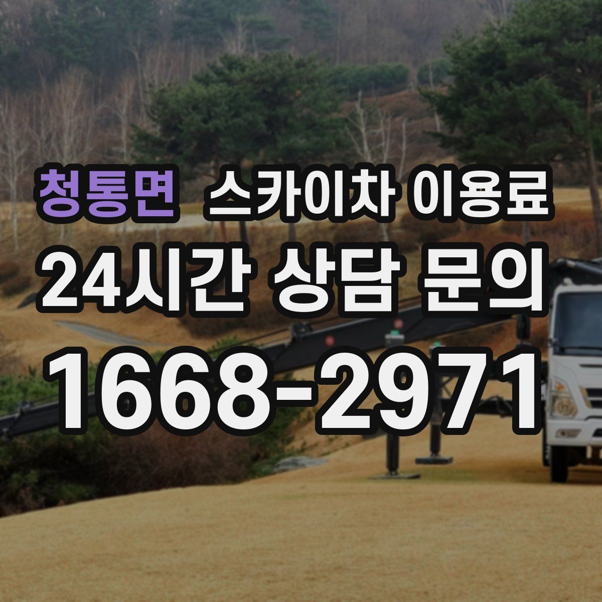 청통면 스카이차 이용료
