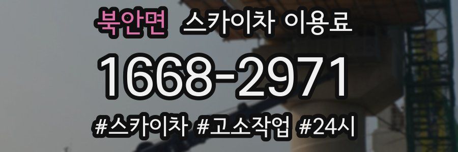북안면 스카이차 이용료