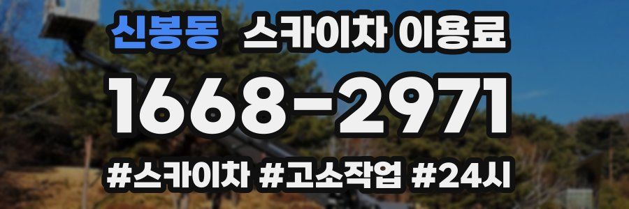 신봉동 스카이차 이용료