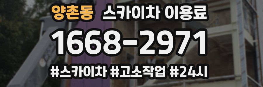양촌동 스카이차 이용료
