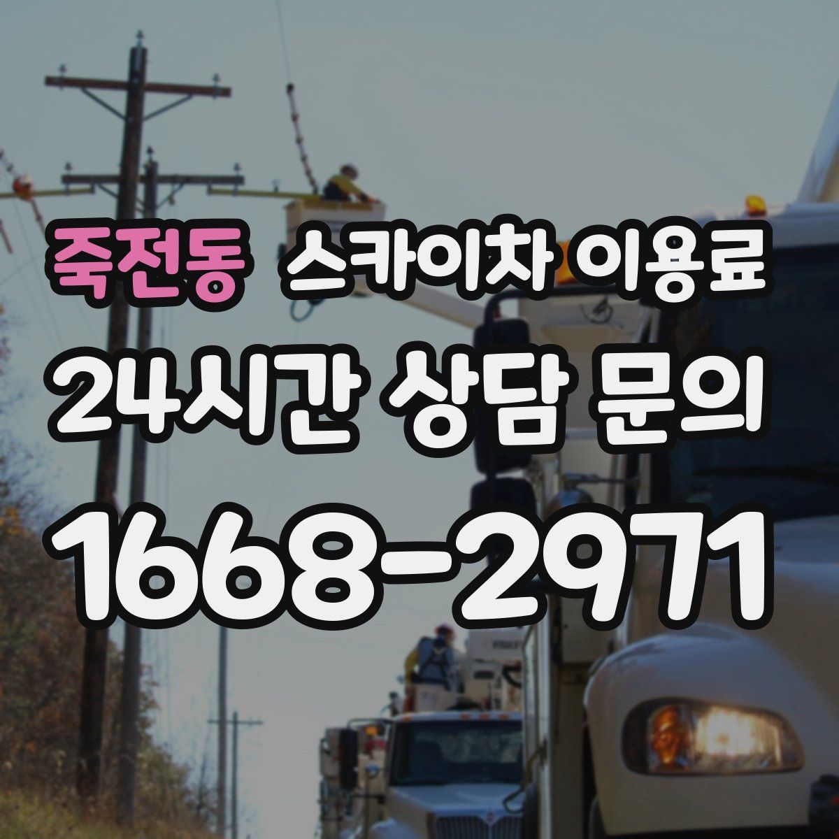 죽전동 스카이차 이용료
