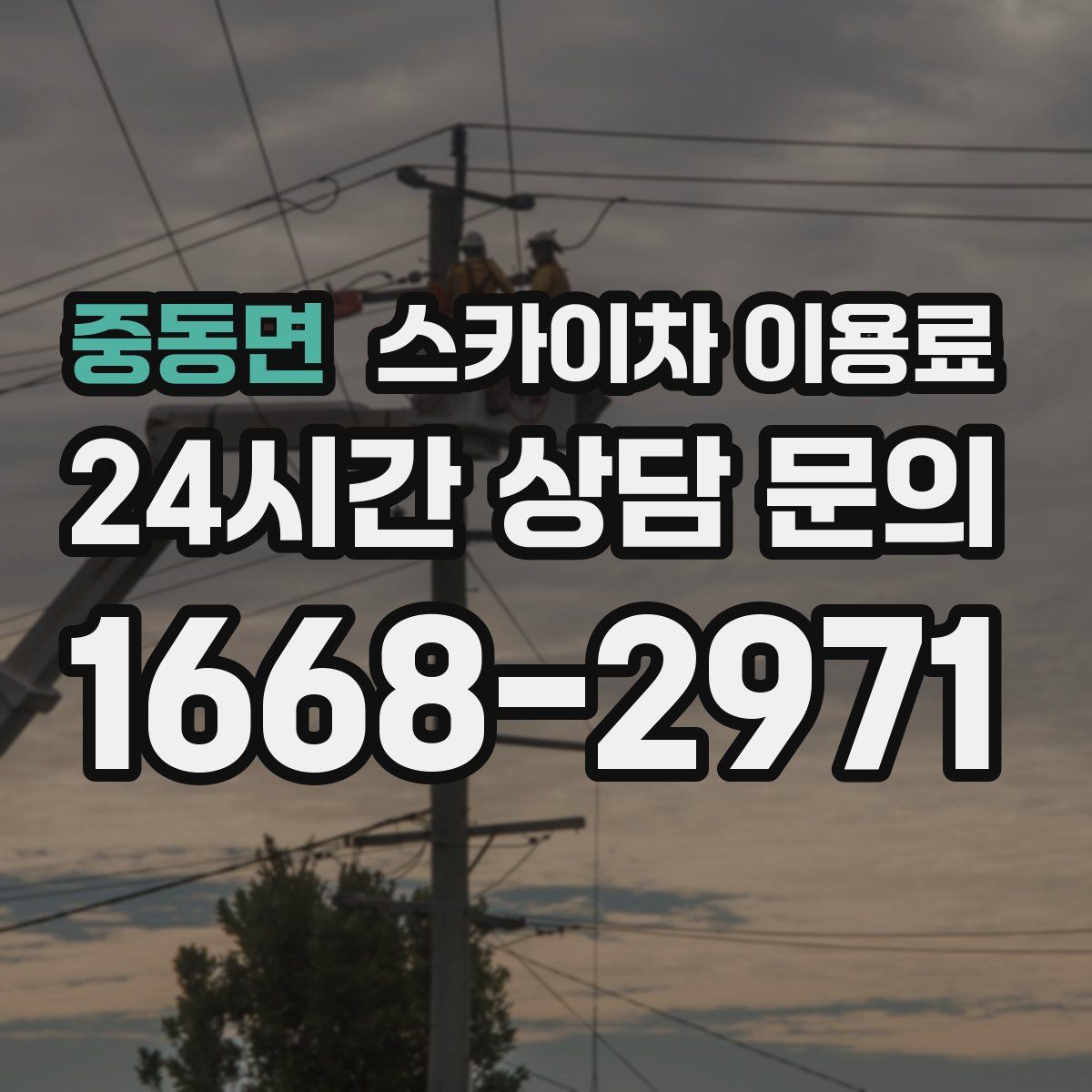 중동면 스카이차 이용료