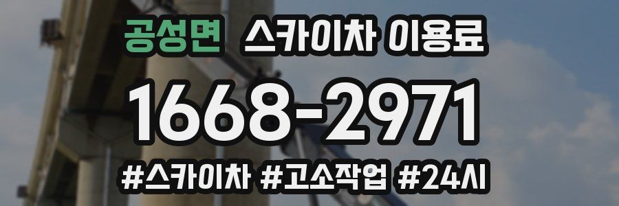 공성면 스카이차 이용료