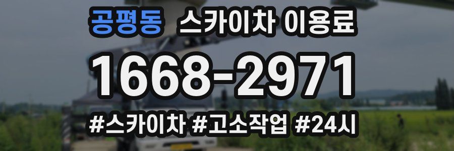 공평동 스카이차 이용료