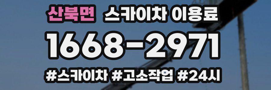 산북면 스카이차 이용료