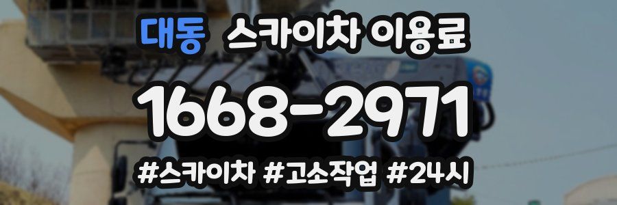 대동 스카이차 이용료