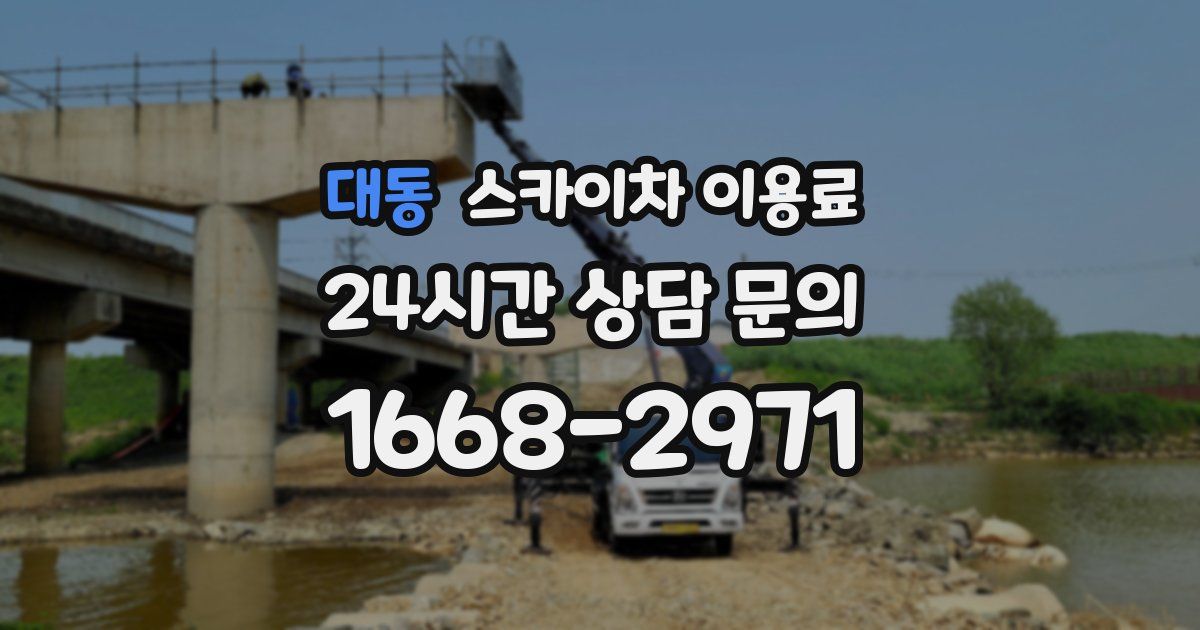 대동 스카이차 이용료