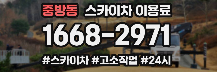 중방동 스카이차 이용료
