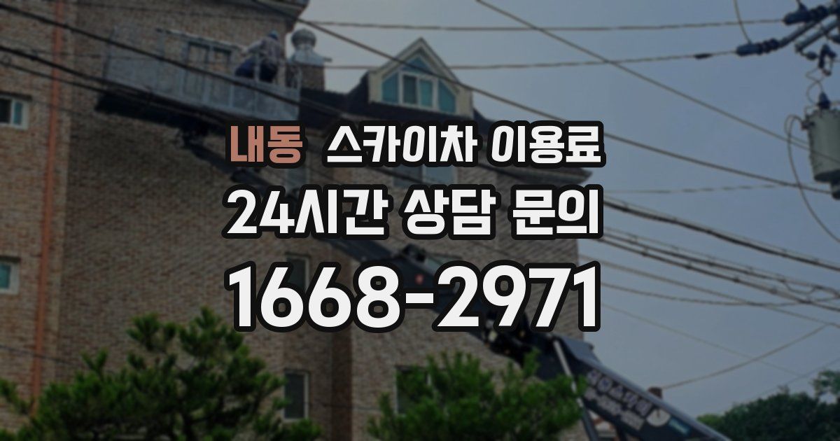 내동 스카이차 이용료