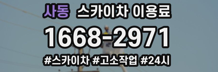 사동 스카이차 이용료