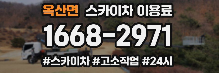 옥산면 스카이차 이용료