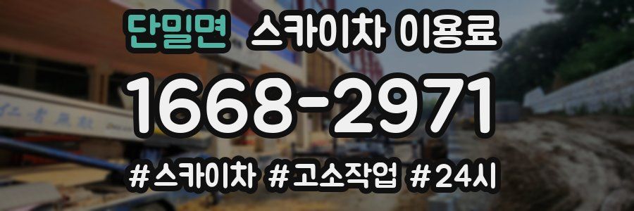 단밀면 스카이차 이용료