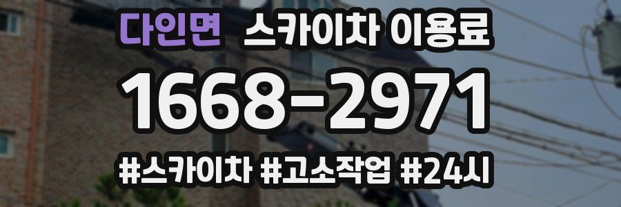 다인면 스카이차 이용료