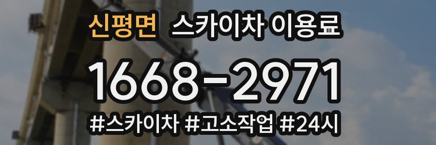 신평면 스카이차 이용료