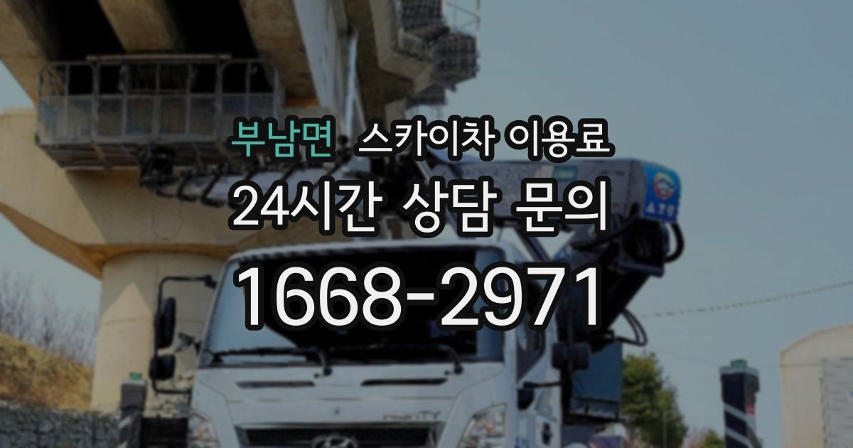 부남면 스카이차 이용료