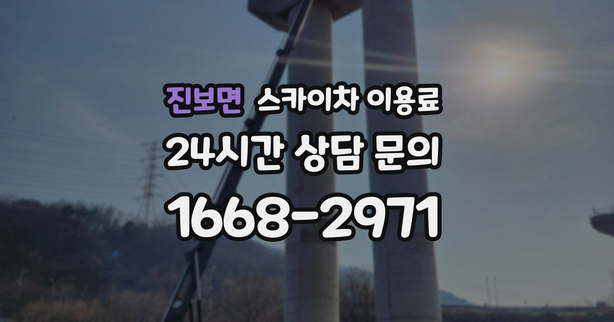 진보면 스카이차 이용료