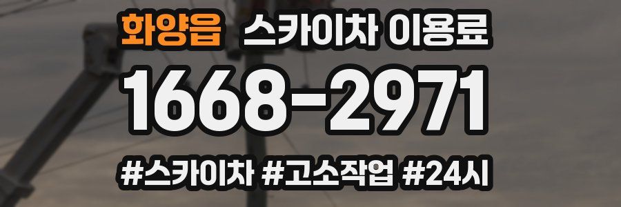 화양읍 스카이차 이용료