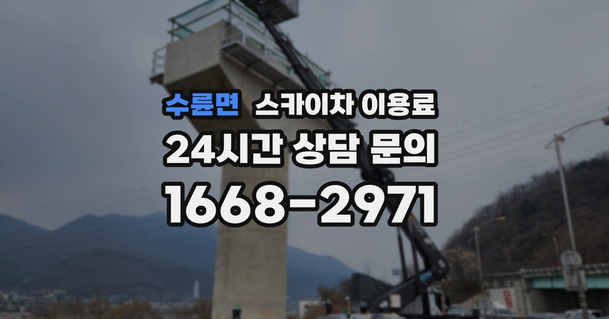 수륜면 스카이차 이용료