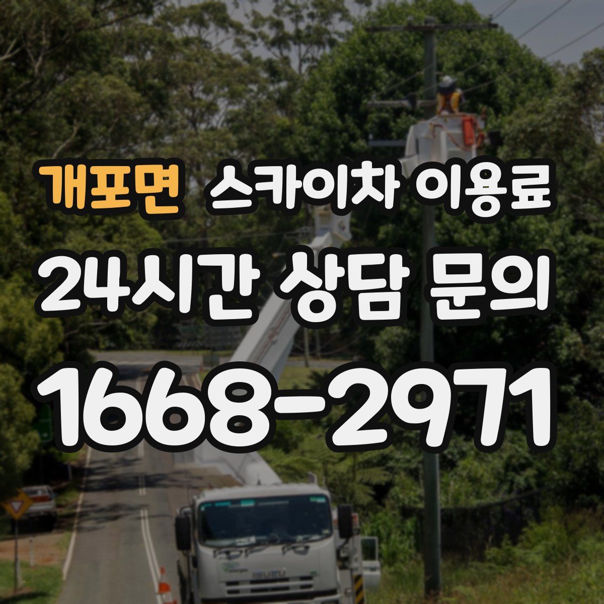 개포면 스카이차 이용료
