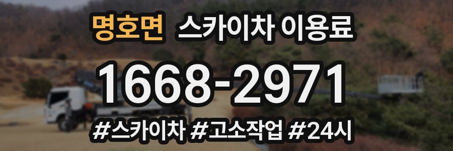 명호면 스카이차 이용료