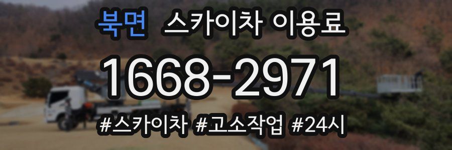 북면 스카이차 이용료