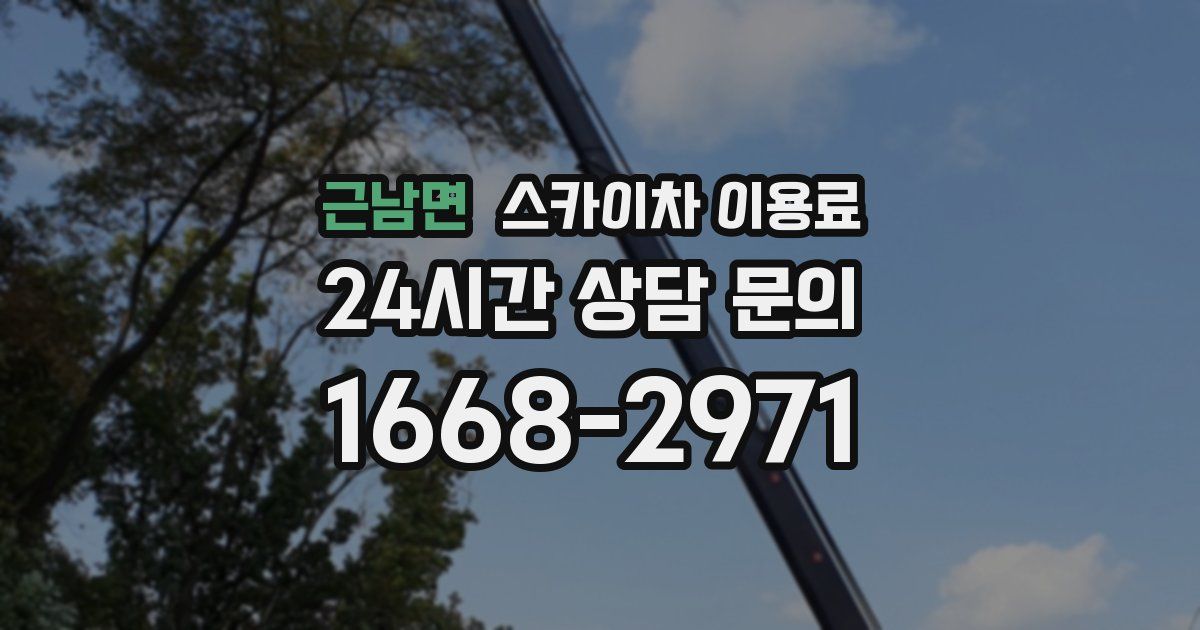 근남면 스카이차 이용료