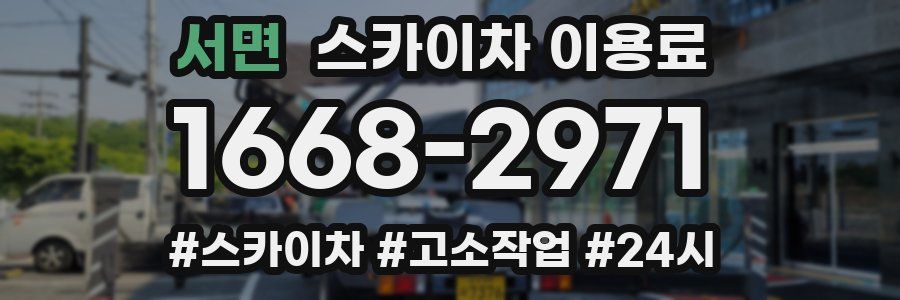 서면 스카이차 이용료
