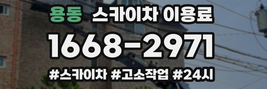 용동 스카이차 이용료