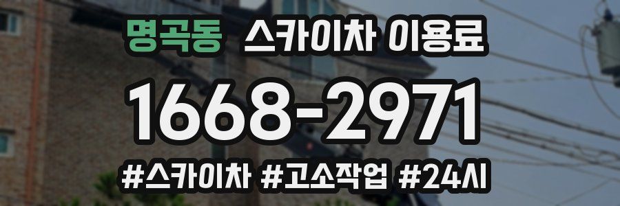 명곡동 스카이차 이용료