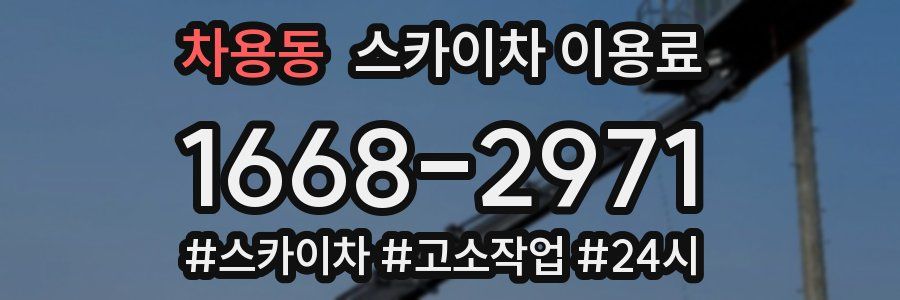 차용동 스카이차 이용료