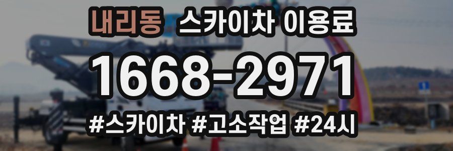 내리동 스카이차 이용료