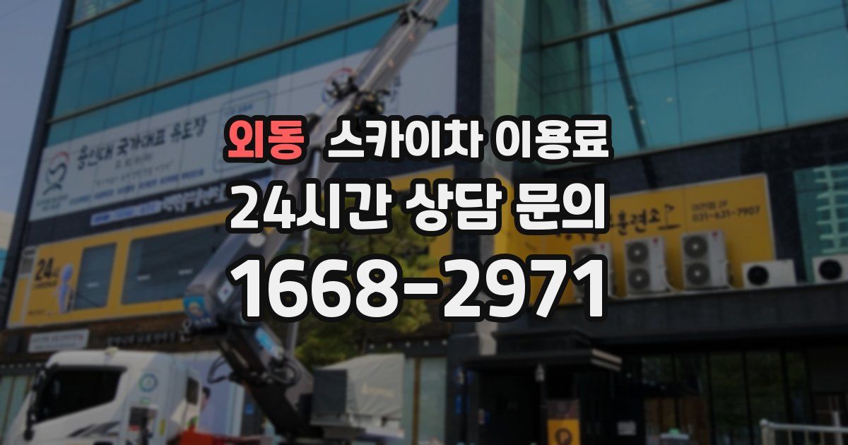 외동 스카이차 이용료