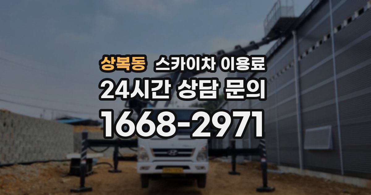 상복동 스카이차 이용료