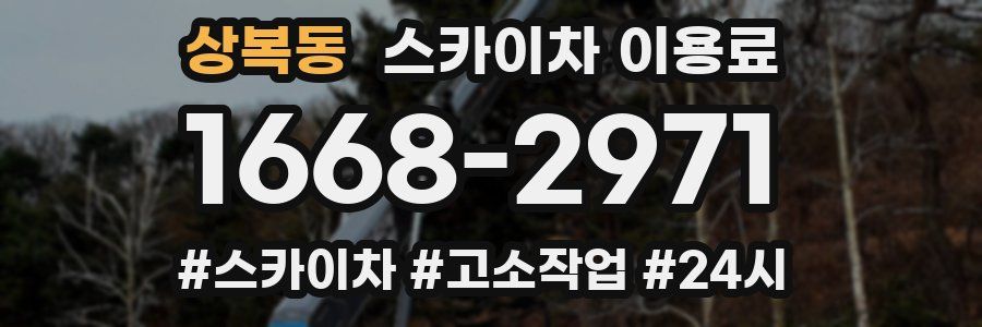 상복동 스카이차 이용료