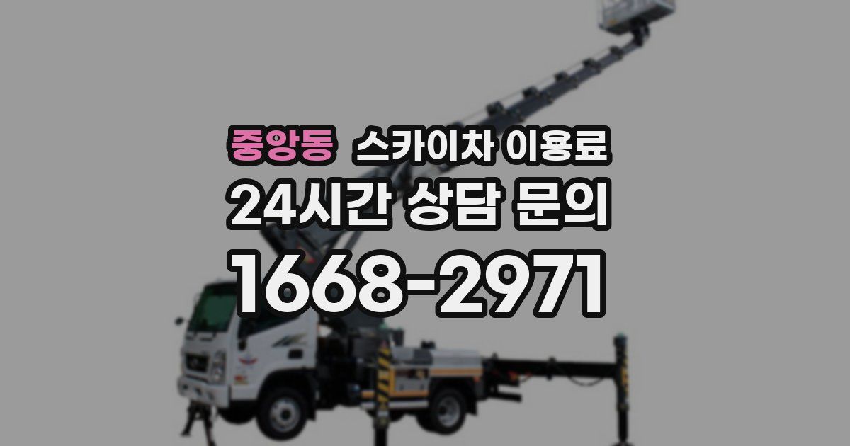 중앙동 스카이차 이용료
