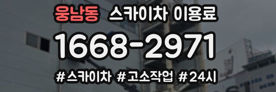 웅남동 스카이차 이용료