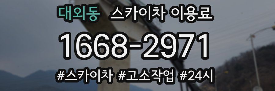 대외동 스카이차 이용료
