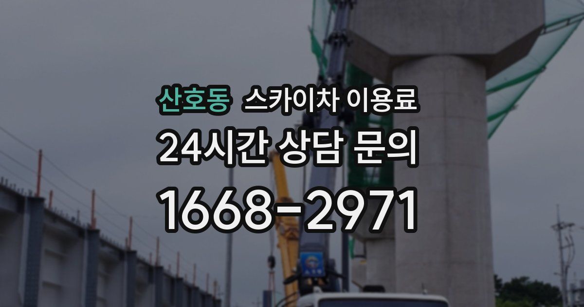 산호동 스카이차 이용료