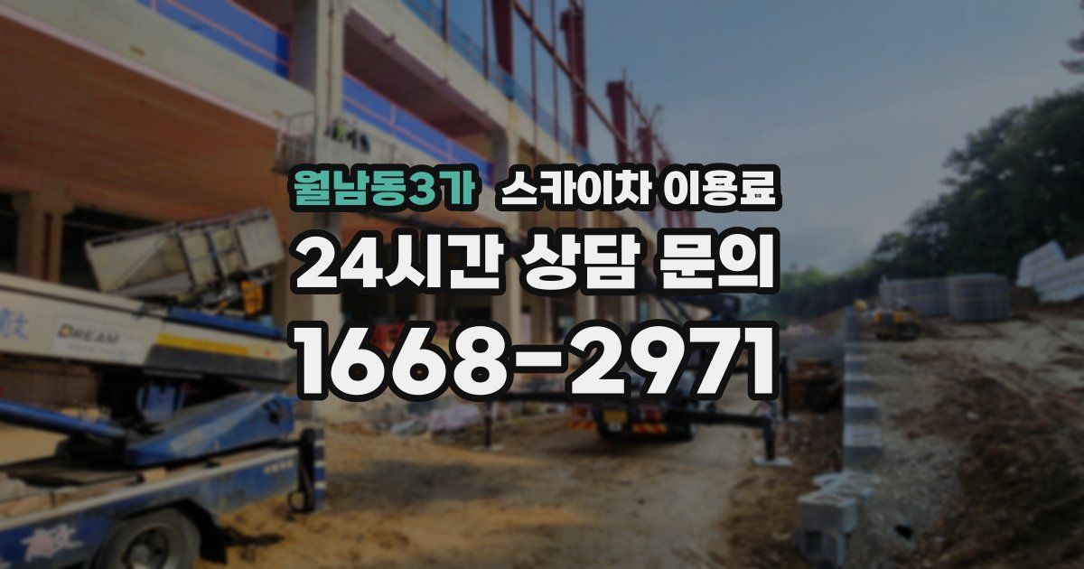 월남동3가 스카이차 이용료