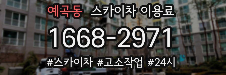 예곡동 스카이차 이용료