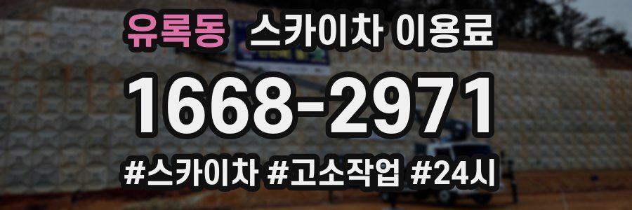 유록동 스카이차 이용료