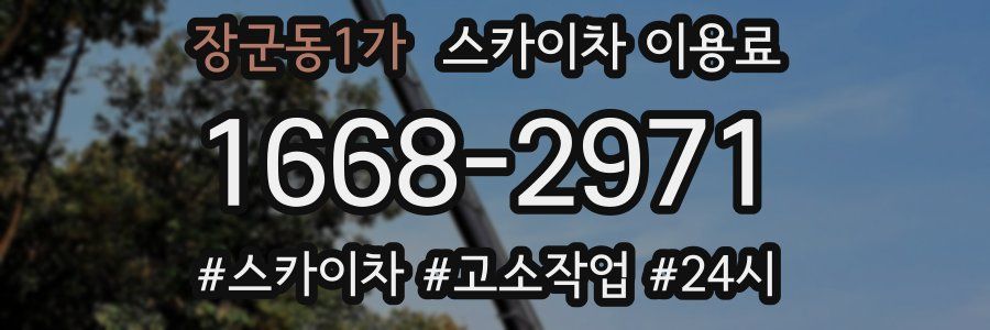장군동1가 스카이차 이용료