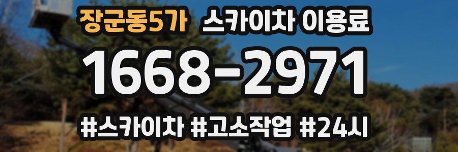 장군동5가 스카이차 이용료