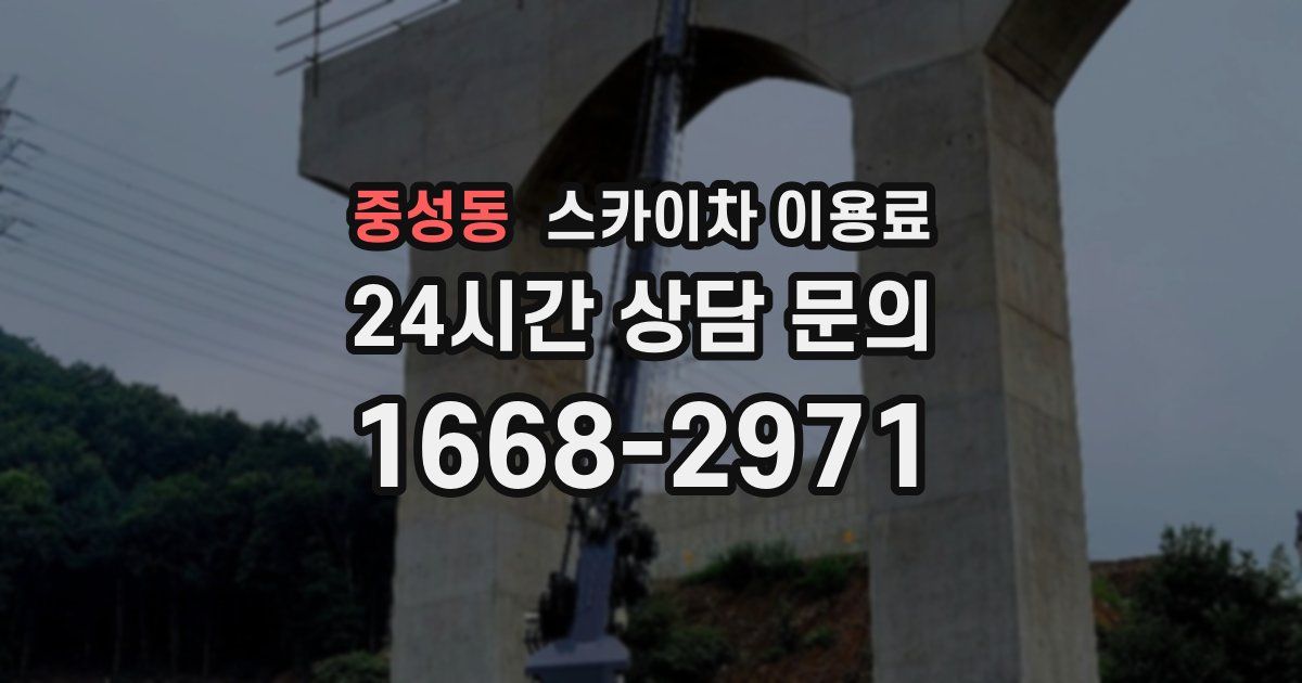 중성동 스카이차 이용료