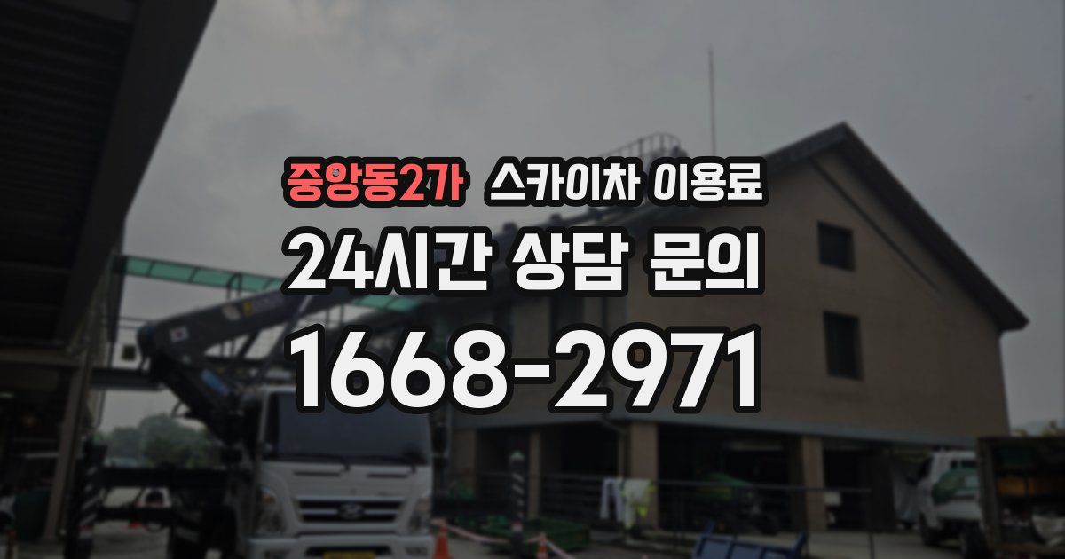 중앙동2가 스카이차 이용료